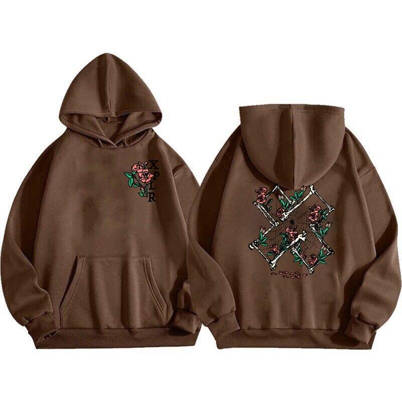 Couple XPLR hooded sweater fashion fleece hooded sweater