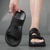 Fashion Summer Beach Men's Sandals Non-Slip Soft Bot Anti-Odor Slippers Dual-Purpose Casual Slip-On Oes Comfortable Home Outdoor Casual