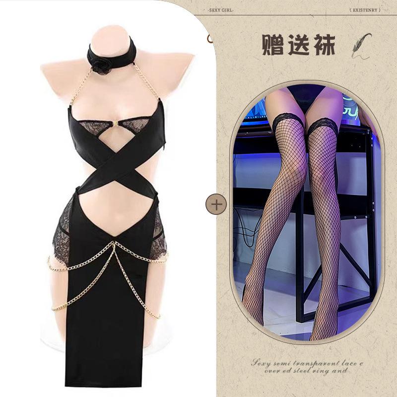 Lianyungang sexy underwear sexy clothes pure desire wind chain catwoman uniform temptation