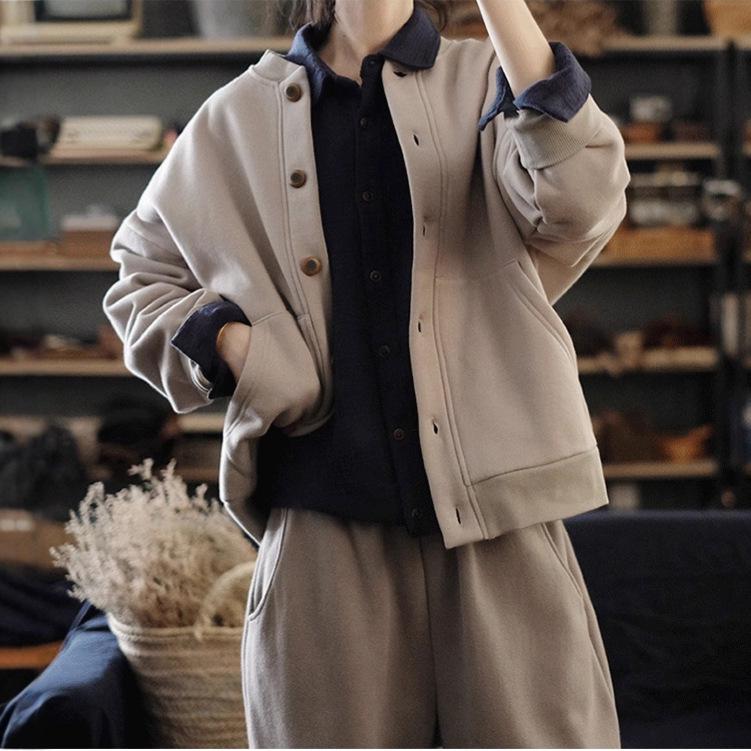 Women's Winter Velvet Thickened Fleece Hoodie Jacket