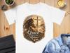 Grace In the Reins T-Shirt, Christian Horse Cross Design, Spiritual Equestrian Faith Tee, Vintage Floral Horse Art, Religious Gift Shirt