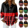 Women's Shirt Blouse Print Button Long Sleeve Casual Basic Shirt Collar Regular Top