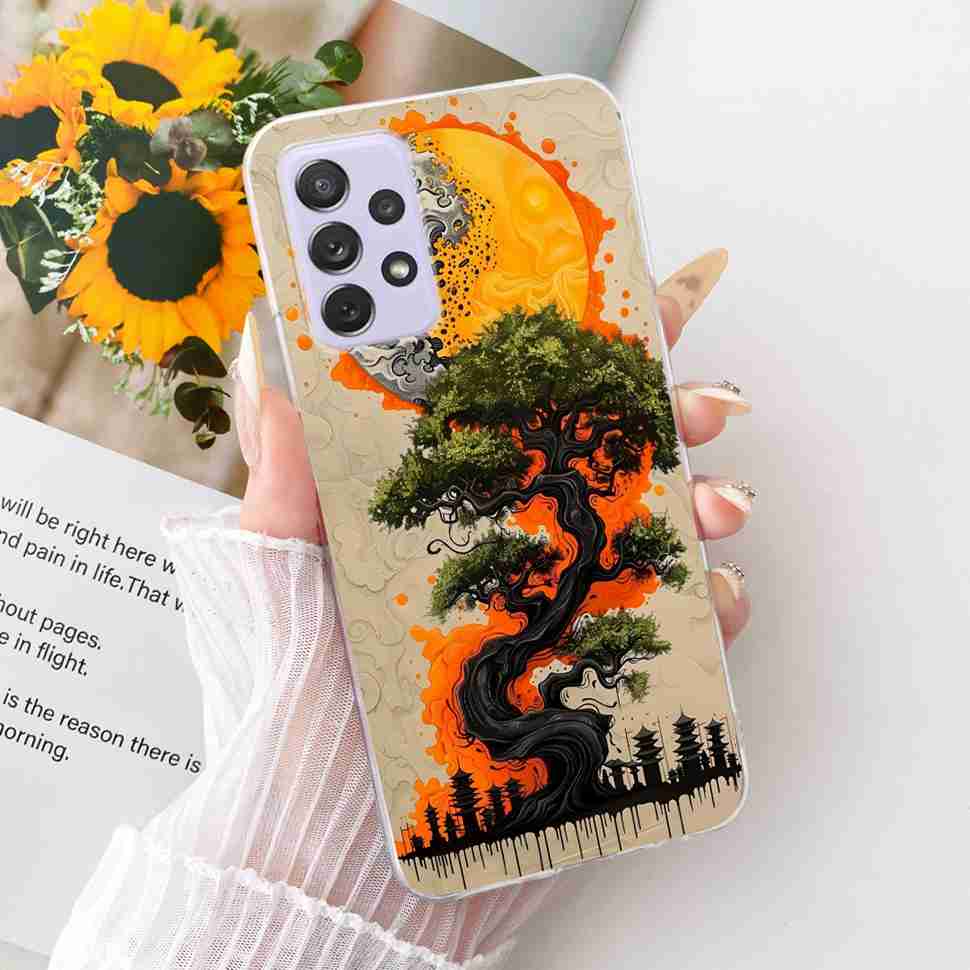 For Samsung A72 Case SM-A725F Fundas Soft Silicone Luxury Painted Cover Cases For Samsung Galaxy A72 Casing Bumper