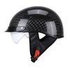 Carbon Fiber Retro Half Helmet Motorcycle Scooter Cruiser Adult Safety All