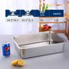 Прямоугольный пищевой поднос Qianxing из нержавеющей стали 201, 45x35x10 см