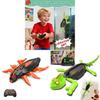 Wireless Remote Control Wall Climbing Lizard Toy With Led Design For Kids