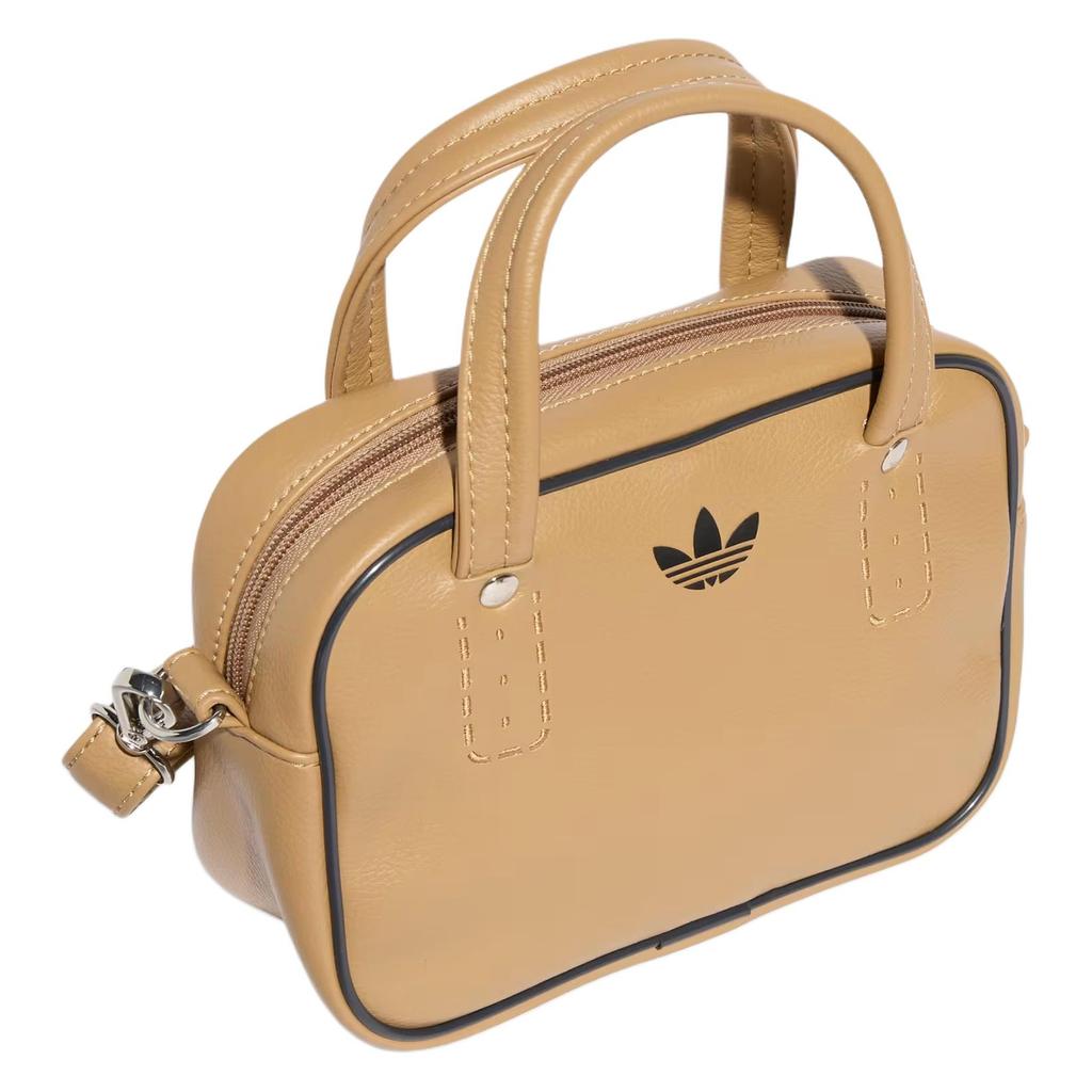 New Adidas Originals Polyurethane Shoulder Bag, Crossbody Bag, Handbag Mini Women's Brown JX7874