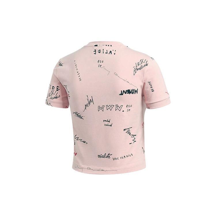 (WMNS) adidas R.Y.V. T-Shirt Asia Sizing 'Pink Black' Women's GD3059