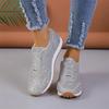 Autumn New Women Fashion Slip-on Low-heeled Woman Sneakers Gold Silver Trend Sport Shoes Ladies Outdoor Casual Walking Shoes