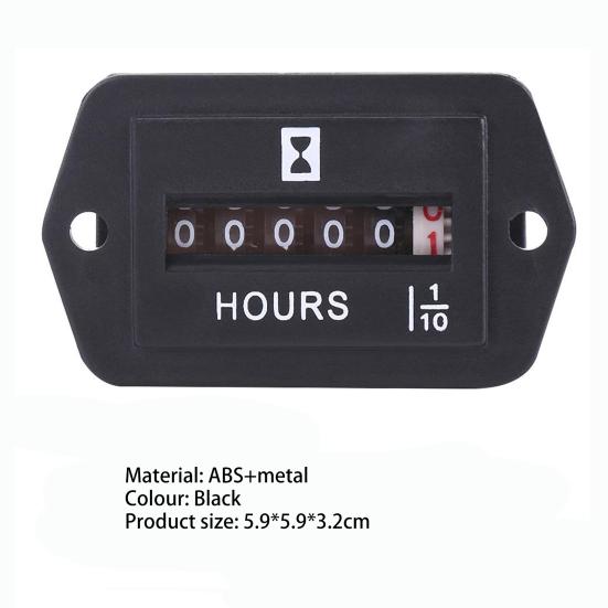 Простой автомобильный счетчик часов, профессиональный, прямоугольный, кварцевый