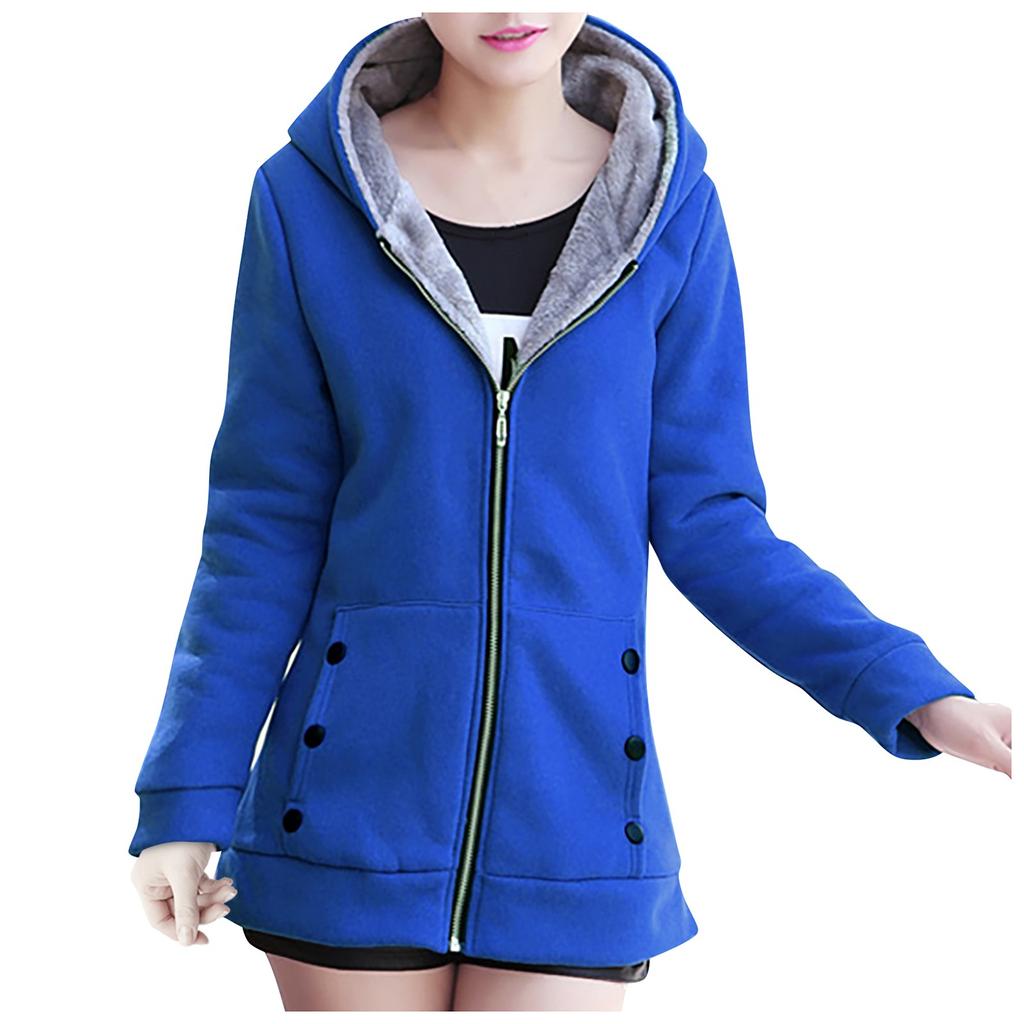 Женский флисовый кардиган на молнии с капюшоном, повседневный кардиган, теплая куртка с капюшоном на осень и зиму