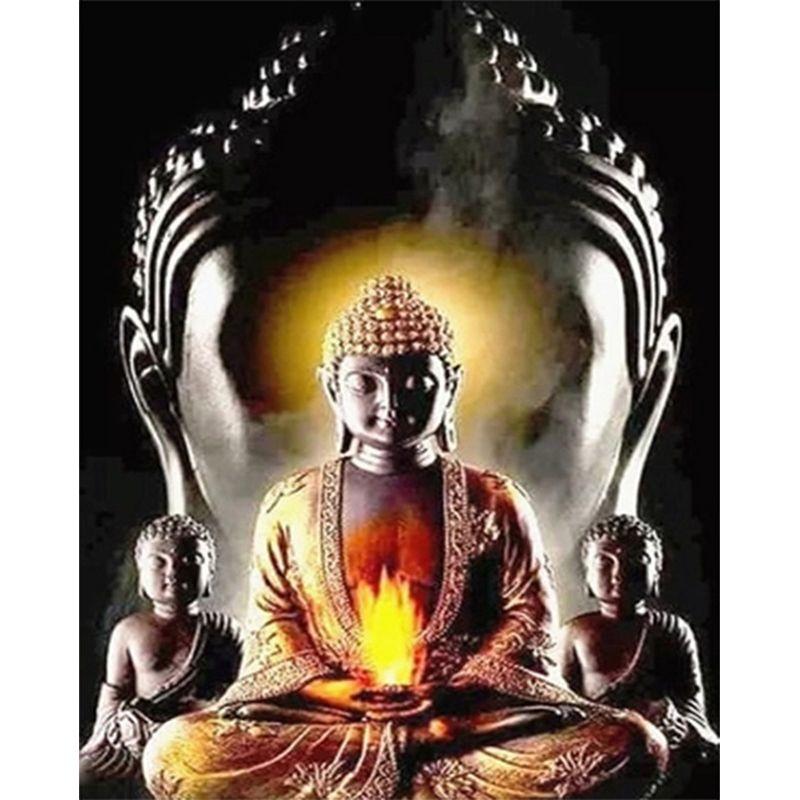 5D Diy Набор для алмазной живописи Будда Стразы Алмазная вышивка крестиком Религия Мозаика Рисунок подарок ручной работы