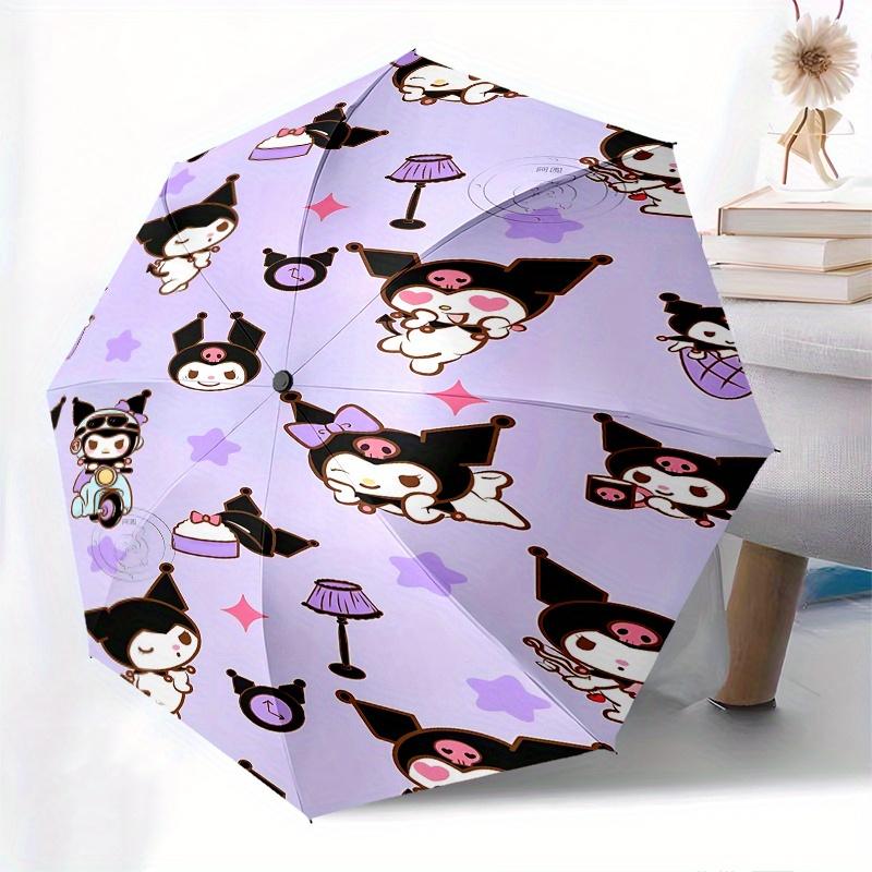Kawaii, Characters Automatic opening and closing folding umbrella with 8 rib frame and compact travel design, perfect for all occasions | St