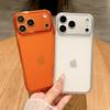 Совместимый матовый прозрачный защитный чехол для iPhone 17/16 Pro Max, противоударный, с большим окном