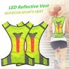 LED Reflective Night Running Cycling Safety Warning High Visibility Vest Jacket