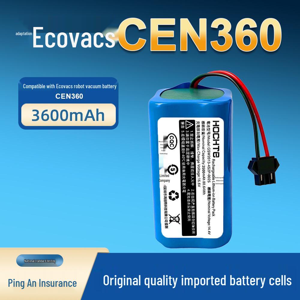 Совместимая с роботом-пылесосом Ecovacs CEN360 сменная батарея