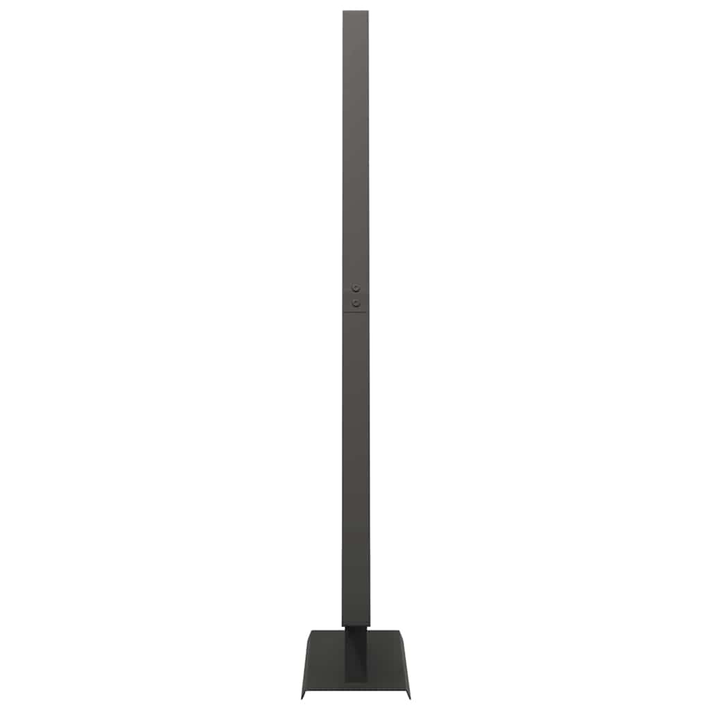 Metal Christmas Tree with Stand Black 125.5 cm Steel