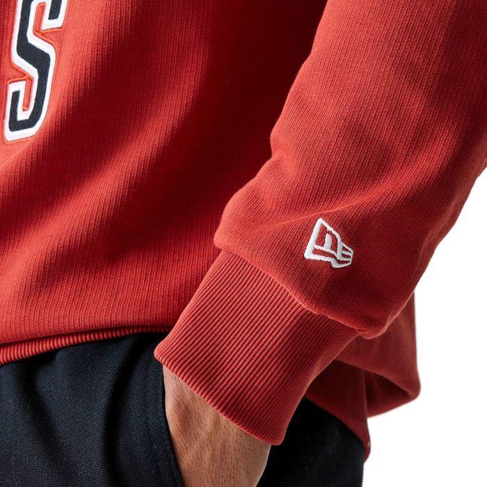 New Era Oversize NBA Pullover - FLORAL Chicago Bulls rouge