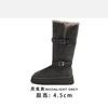 Sheepskin version thick-soled gray snow boots women's winter long tube velvet thickened warm high boots cotton shoes