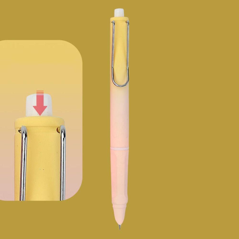 5PCS Students Gift Converter Filler Retractable Gradient Color 0.38mm Ink Pen Fountain Pen EF Nib