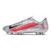 Nike Mercurial Vapor 13 Pro с круглым носком и шнуровкой HG (Резиновые короткие шипы) Нескользящие прочные футбольные бутсы мужские кроссовки серебристо-розовые AT7902-906