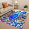 3D Retro Game Rockman Mega Man Living Room Non-Slip Area Rug Soft Carpet for Bedroom Playroom Sofa,Easy Clean Home Decor Doormat