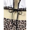 1011 new leopard print swimsuit women's European and American sexy lace-up bikini swimsuit bikini