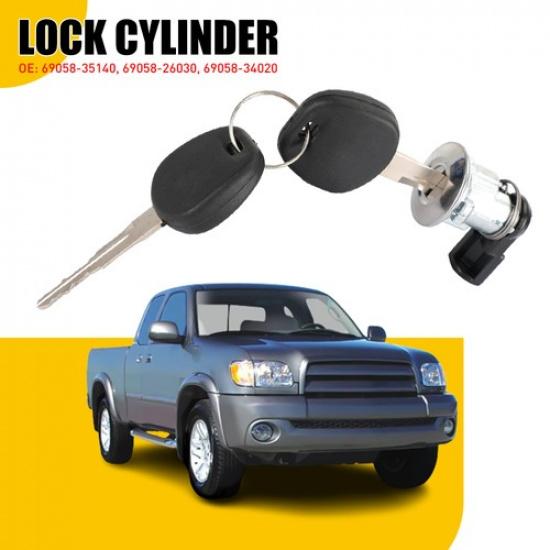 Замок на дверь топливного бака и ключи Подходит для алюминиевого Toyota Tacoma 69058-35140 Tundra ABS