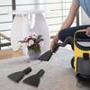 Очищает труднодоступные места щелевой насадкой для пылесосов Karcher