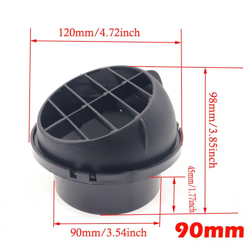 Теплый обогреватель, стояночный обогреватель, 90 мм, 75 мм, 60 мм, 42 мм, вентиляционное отверстие, автомобильный обогреватель, выход воздуха, направленный, вращающийся для автозапчастей для грузовиков Webasto