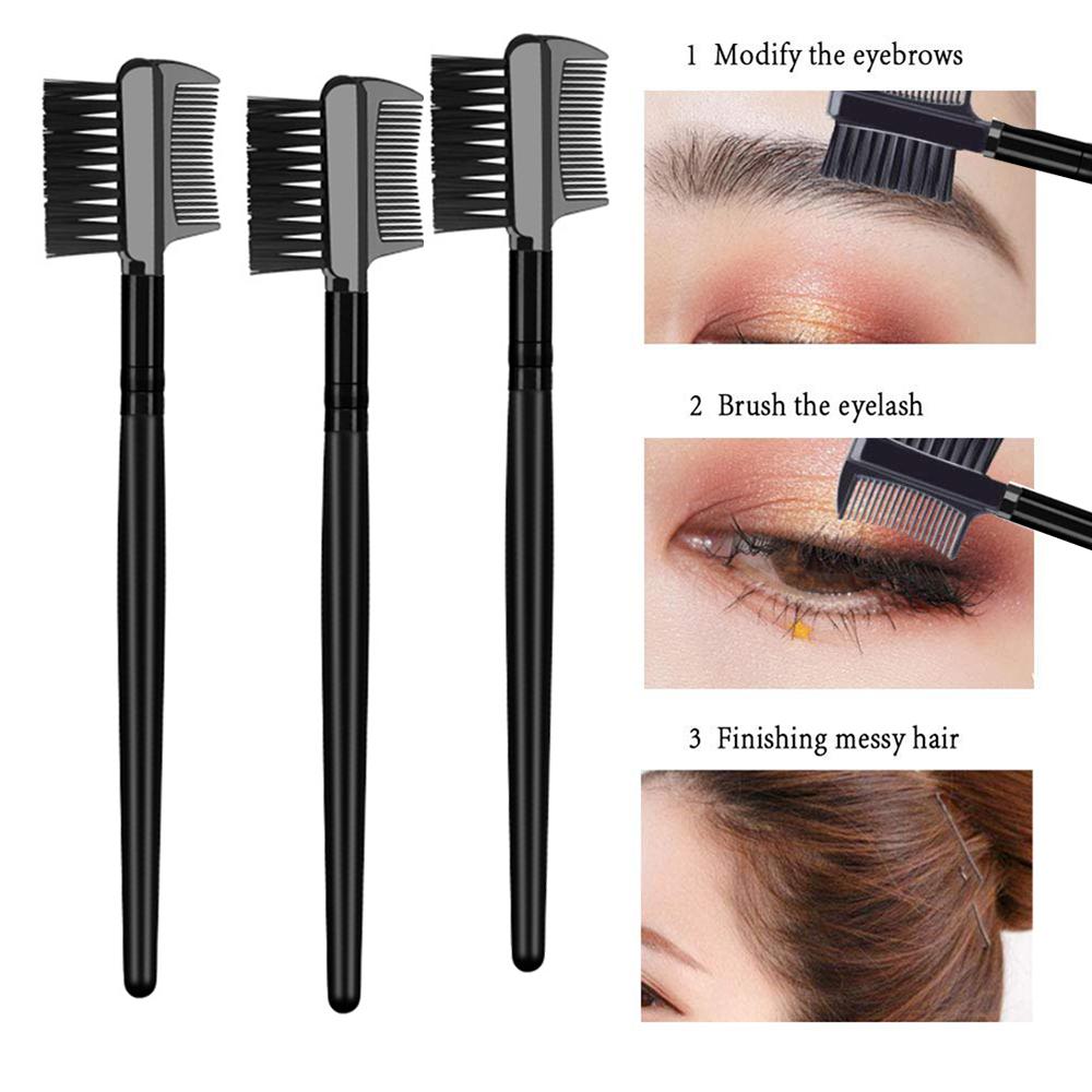Dual Head Double Ended Makeup Tool Eyelash Brush Eyebrow Brush Comb Eyebrow Comb Makeup Brushes