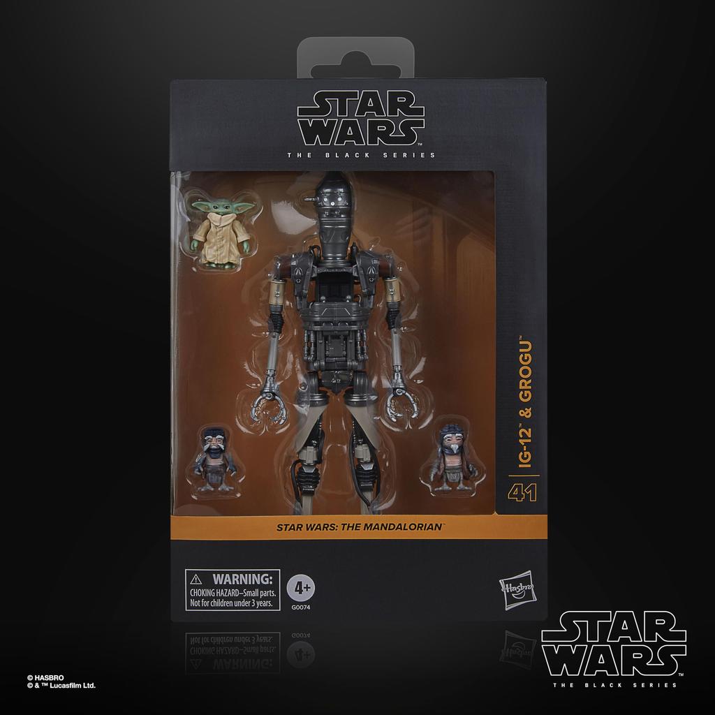 Hasbro Star Wars STAR WARS Black Series Star The Mandalorian Collection 15 см фигурка G0074 подлинный продукт IG-12 и Grogu, Wars 2-Pack