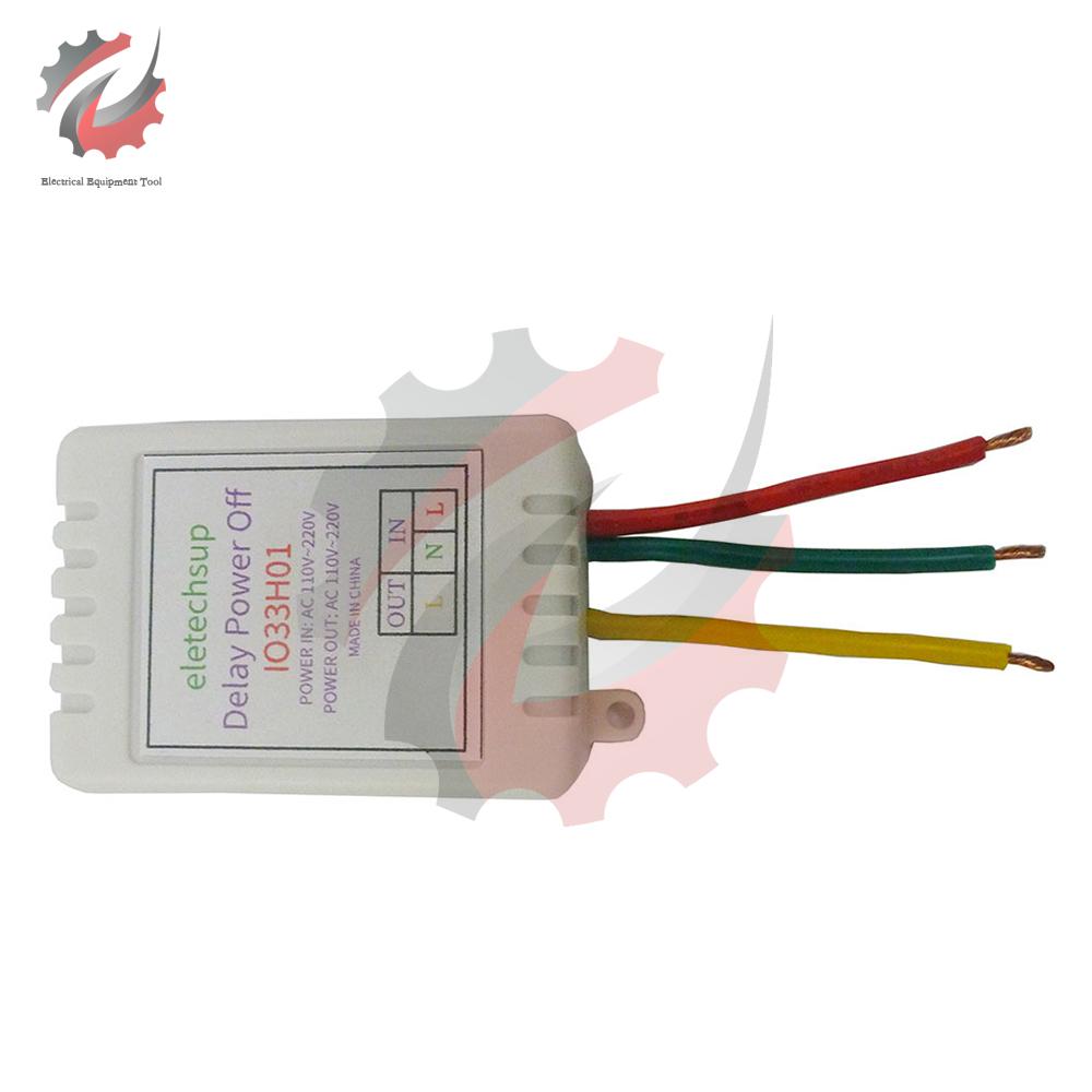 1-480Min Timer Adjustable Disconnect Delay Controller AC 110V 220V Power-ON Delay OFF Relay Switch AC 220V 7A Voltage Output