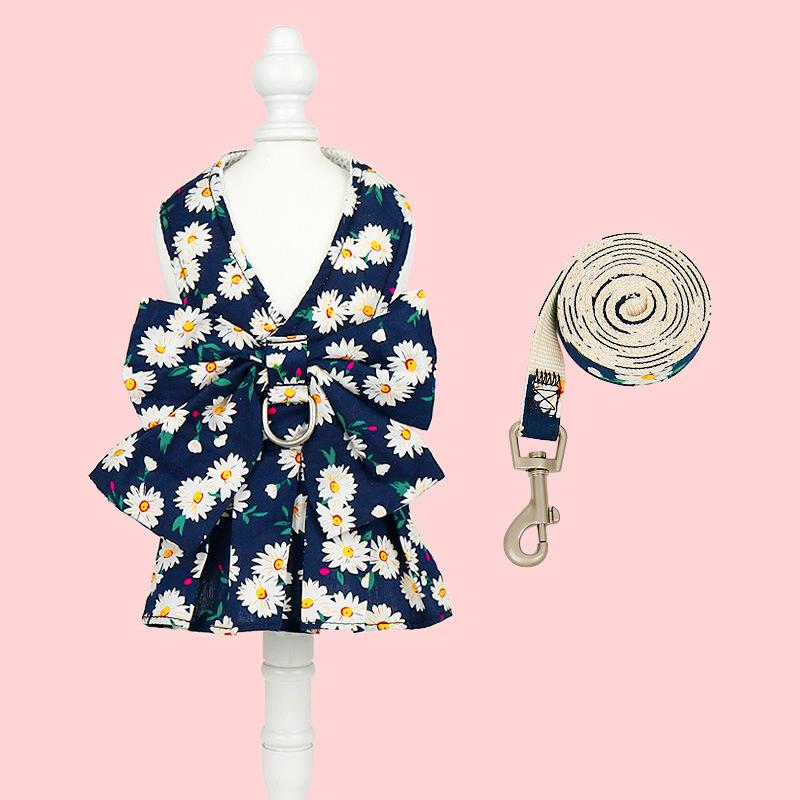 Товары для животных Поводок для собак Летняя тонкая юбка для маленьких собак Шлейка для кошек