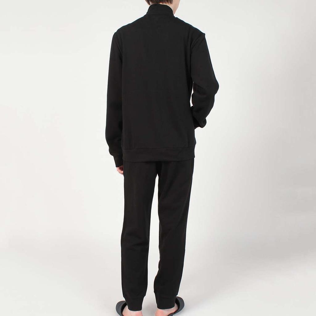 Emporio Armani ICONIC TERRY Iconic Terry Brushed Lining Top and Bottom Set Full Zip Long Sleeve Pajamas Loungewear Loungewear EU Size Present 54075717