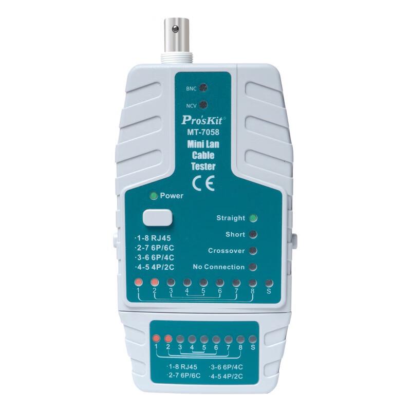 Pro'sKit MT-7058-C Мини-тестер сетевого кабеля 3-в-1 (Китайская версия)