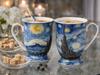 Porcelain Mugs 2 Pcs Vincent Van Gogh Starry Night Luxury Gift