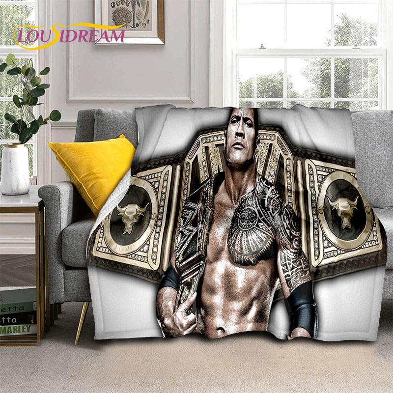 The Rock Dwayne Johnson Actor Soft Flannel Blanket,Throw Blanket Comfortable Blanket for Picnic Beds Sofa Home Bedroom Gift