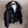 Womens Short Puffer Coat Warm Winter Quilted Jacket Loose Fit Casual Outerwear