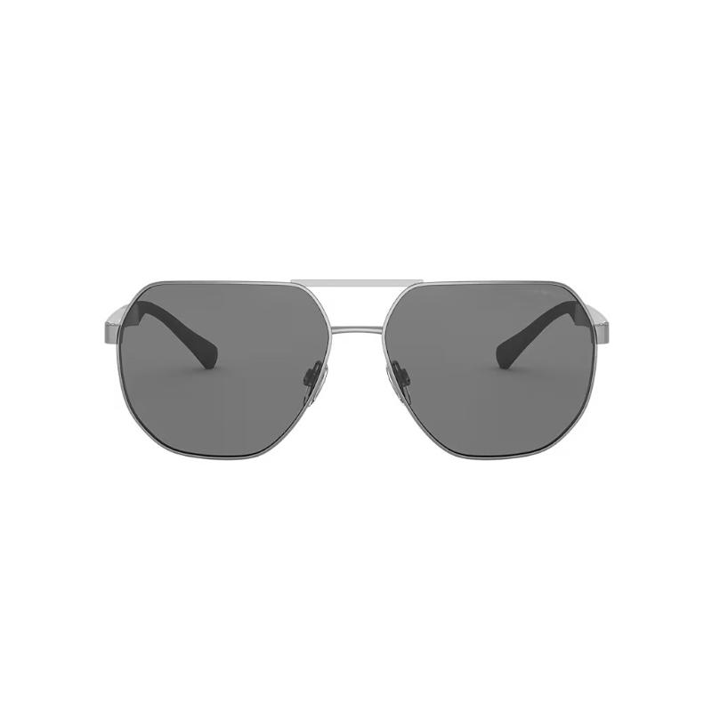Emporio Armani 2099D Alloy Pilot Style Sunglasses Unisex sunglasses Gray 0EA2099D-300381