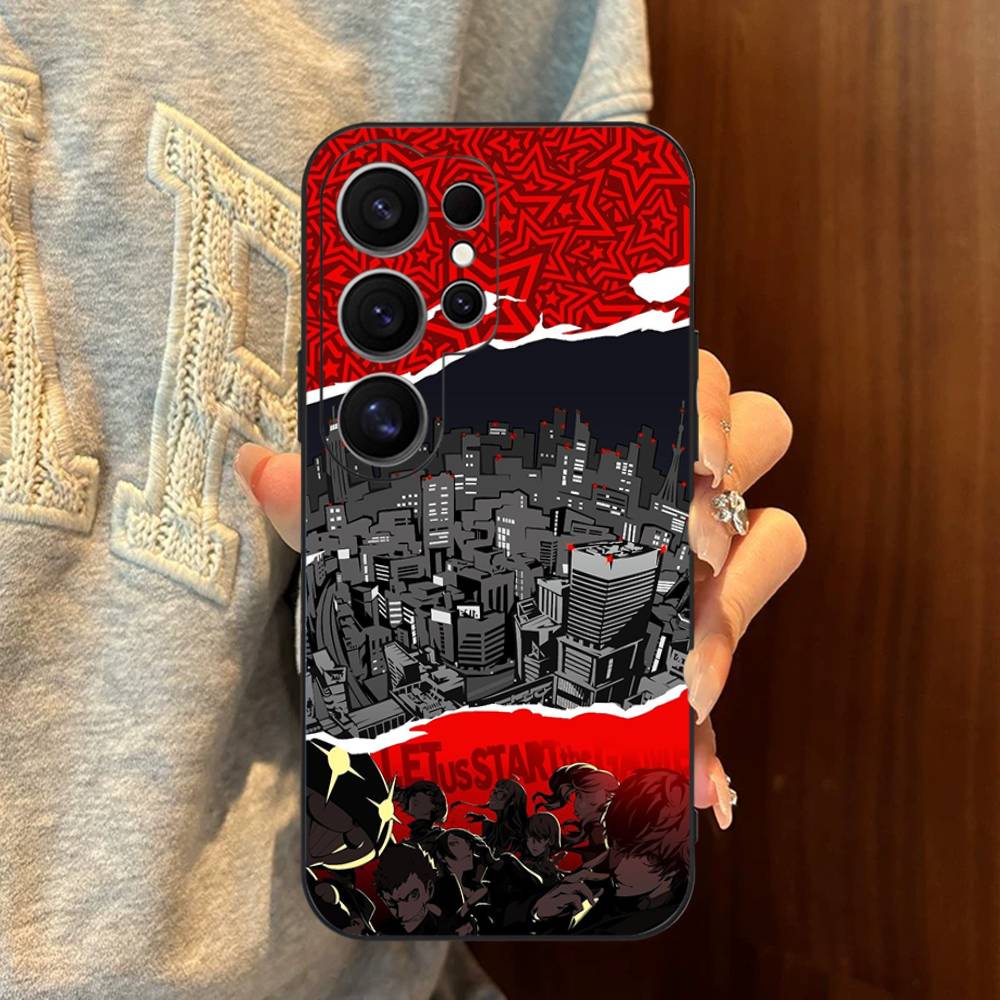 Persona 5 Phone Case For Samsung S 24 fe 25 Ultra plus 20 lite 21 30 22 23 24 22 Ultra 5G Fundas
