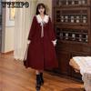 Vintage Shirt Dress Women Autumn Spring Long Sleeve Robe Kawaii Lolita Elegant Midi Dresses Korean Fashion Vestido