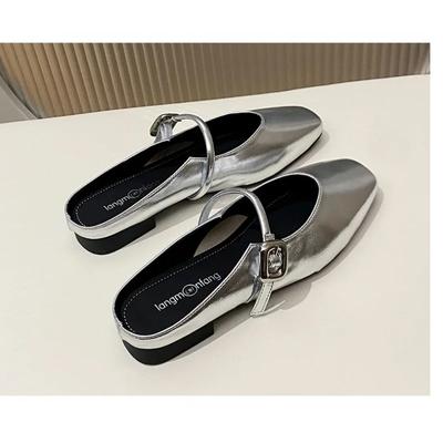 Модные женские туфли на плоской подошве, женские туфли 2024 года, новые повседневные туфли в британском стиле, маленькие кожаные туфли, весна и осень, шапочки, туфли-бини zapatillas mujer