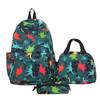 Backpack Set Dinosaur Car Printed Graffiti Schoolbag for Middle School Students Lightweight Large Capacity Backpack