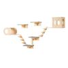 Wall Mounted Cat Shelves Tree with Jumping Boards Nests Hammock Set of 7