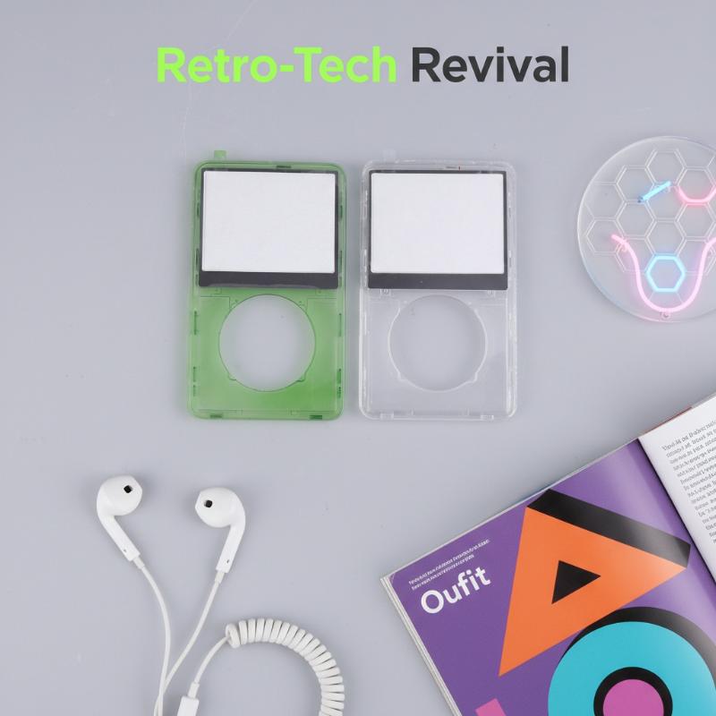 Цветной Прозрачный Передний Корпус Чехол Для IPod Video 5-го Поколения Video 30GB 60GB 80GB MP3 Аксессуары