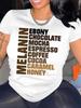 Модная женская повседневная белая футболка с разнообразным характерным дизайном, круглым вырезом и короткими рукавами