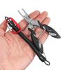 With Lanyard Plastic Handle Bait Line Cutter Fishing Pliers Hook Removers Stainless Steel Scissor