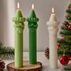 Santa Clause Pillar Candle Silicone Mold For Holiday Decoration Christmas Candle Silicone Mold for Making Candle Soap