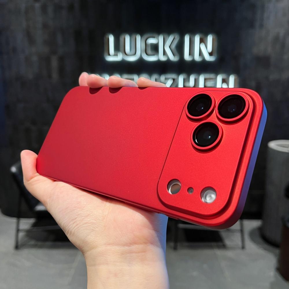 Luxury Plating Color Ultra Thin Matte PC Case for iPhone 17 Air 16 15 14 13 12 11 Pro Max Glass Camera Protecti Shockproof Cover